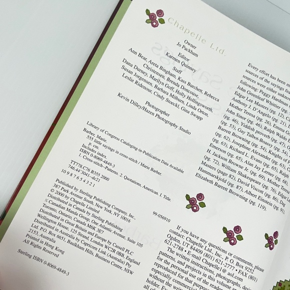 555 Little Sayings in Cross Stitch Book Craft Hardcover Patterns Instructions - Picture 8 of 13